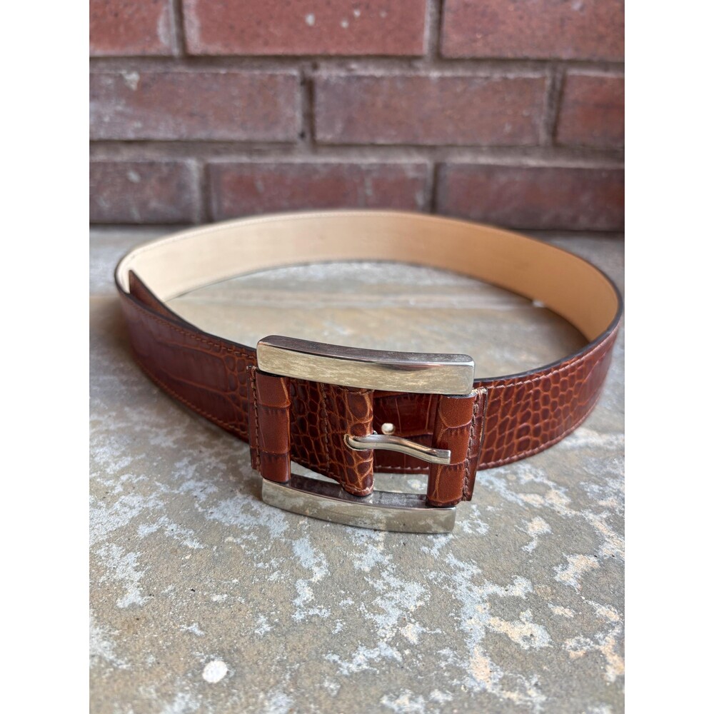 Sabrina brand Leather Belt, Made in Italy, Size Medium